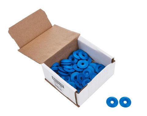 Allstar Performance Countersunk Washers ALL18693-50 Body Fasteners, Plastic Washer 1/4 in x 1 in, Blue