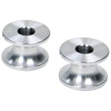 Allstar Performance Hourglass Spacers ALL18834 Spacers, Spacers, Aluminum, Natural, 1/2 in. I.D. X 1 in. O.D. X 1 in., Pair thumbnail 1