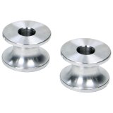 Allstar Performance Hourglass Spacers ALL18834 Spacers, Spacers, Aluminum, Natural, 1/2 in. I.D. X 1 in. O.D. X 1 in., Pair thumbnail 2