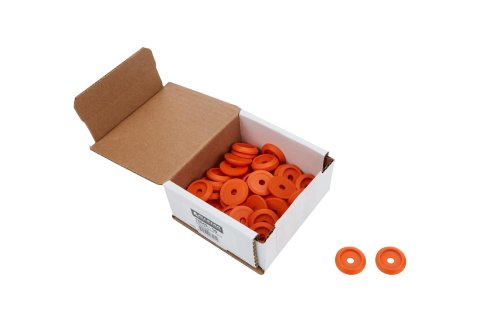 Allstar Performance Countersunk Washers ALL18849-50 Washers, Countersunk, Plastic, Orange, 0.250 in. I.D., 1.25 in. O.D., Set of 50 thumbnail 1