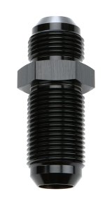 Allstar Performance Bulkhead Fittings ALL49615 Fitting, Bulkhead, Aluminum, Black Anodized, Straight, -12 AN, Male Threads, Each thumbnail 2