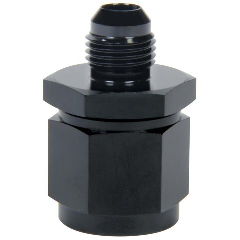 Allstar Performance AN Flare Adapter Fittings ALL49740 Fitting, Adapter, Reducer, Aluminum, Black Anodized, Straight, -4 AN, -3 AN, Male Threads, Each