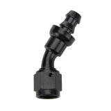 Allstar Performance Hose Ends ALL49426 End Pushlock Black Aluminum 30 Deg Elbow -16 thumbnail 2