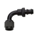 Allstar Performance Hose Ends ALL49454 End Pushlock Black Aluminum 90 Deg Elbow -10 thumbnail 1