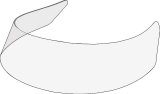 Allstar Performance Dirt Windshields ALL23240 Windshield, Track Style, Polycarbonate, Tinted, .118 in. Thickness, 4.25 in. Height, 30 in. Length, Each thumbnail 1