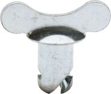 Allstar Performance Winged Head Button Fasteners ALL19250 Quick Fasteners, Fastener Head, Steel, Cadmium Plated, Butterfly, 0.550 in., Set of 10 thumbnail 2