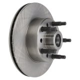 Allstar Performance Granada Brake Hub/Rotors for 1975-1982 GRANADA, 1974-1978 MUSTANG II - ALL42089 Rotor, Solid, Iron, Natural, Front, 11.00 in. Diameter, 5 x 5 BC, .875 in. Thickness, Ford, Each thumbnail 1