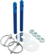 Allstar Performance Hood Pin Kits ALL18482 Pins, Torsion Pin-Style, 3.500 in. Long, 3/8 in. Diameter, Aluminum, Blue Anodized, Kit thumbnail 1