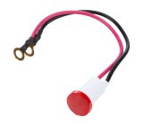 Allstar Performance Warning Lights ALL99066 Indicator Light, Red, White Housing, 0.659 in. Diameter, Each thumbnail 2