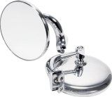 Allstar Performance Peep Mirrors ALL76401 Side View Mirrors, Peep, Round, Flat, Manual, 4 in. Diameter, Polished Stainless Housing, Pair thumbnail 1