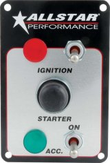 Allstar Performance Electrical Switch Panels ALL80164 Panel, Waterproof, Ignition, Accessory, Starter, With Lights, Each thumbnail 1