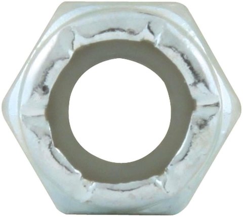 Allstar Performance Nylon Locking Hex Nuts ALL16070-10 Nuts, 1/4-28 in Threads, Thin with Insert, Set of 10