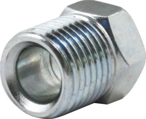 Allstar Performance Inverted Flare Nuts ALL50116 Tube Nuts, Flare, 1/4 in. Tube, 7/16-24 in. Nut, Steel, Zinc, Set of 10