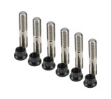 Allstar Performance Fastener Hardware Assortments ALL17030 kit includes (6) titanium studs and (6) steel nuts. thumbnail 1