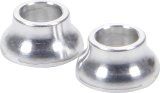 Allstar Performance Tapered Spacers ALL18700 Spacers, Aluminum, 0.345 in. to 0.500 in. Outside Diameter, 0.250 in. Inside Diameter, 0.250 in. Length, Pair thumbnail 1