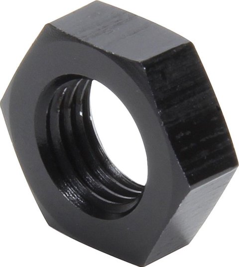 Allstar Performance Bulkhead Nuts ALL50099 Fittings, Nuts, Aluminum, Black Anodized, -4 AN, Female Threads, Each