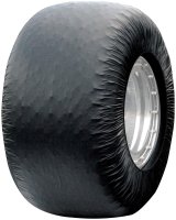 Allstar Performance Easy Wrap Tire Covers ALL44223 Covers, Wrap, Race Cover Style, Wraparound, Plastic, Black, 93.00 - 96.00 in. Diameter, Set of 4 thumbnail 1