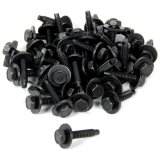 Allstar Performance Body Bolts ALL16553-50 Bolt, Steel, Black Oxide, 1/4 in.-20 Thread, 1 1/8 Length, Set of 50 thumbnail 1