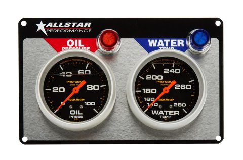 Allstar Performance Gauge Panel Kits ALL80120 ALLSTAR 2 GAUGE PANEL