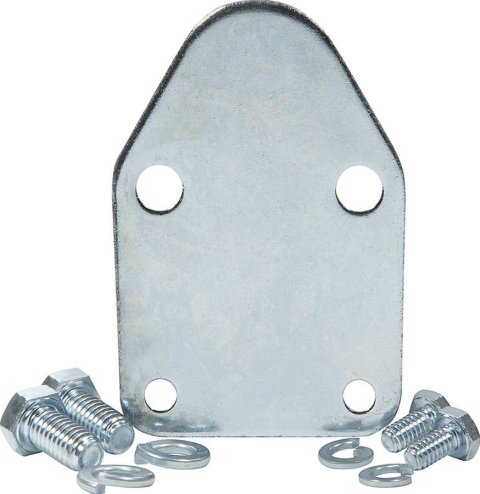 Allstar Performance Small Block Chevy Fuel Pump Block-Off Plates ALL40255 Plate, Steel, Zinc Plated, 1/8 in. Thick, Chevy, Block, Each