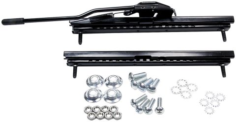 Allstar Performance Universal Seat Mount Kits ALL98100 Brackets, Sliding Style, Steel, Natural, Kit