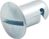 Allstar Performance Oval Head Button Fasteners ALL19282 Complete Fastener, Aluminum, Natural, 7/16 in. , Oval, 0.400 in., Set of 50 thumbnail 1