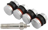 Allstar Performance Flush Mount Valve Stems ALL44137 Stems, Mount, Bolt-on, Steel, Chrome Plated, 1/2 in. Hole, Set of 4 thumbnail 2