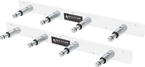 Allstar Performance Shock Racks ALL12212 Garage and Trailer Organizers, Racks, Aluminum, Natural, Four Shocks Capacity, Each