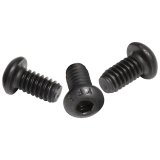 Allstar Performance Button Head Bolts ALL16936 Bolt, Head, Steel, Black, 8-32 Thread, 0.500 in. Underhead Length, Set of 25 thumbnail 1