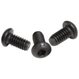 Allstar Performance Button Head Bolts ALL16936 Bolt, Head, Steel, Black, 8-32 Thread, 0.500 in. Underhead Length, Set of 25 thumbnail 2