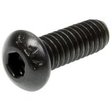 Allstar Performance Button Head Bolts ALL16940 Bolt, Head, Steel, Black, 1/4 in.-20 Thread, 0.500 in. Underhead Length, Set of 25 thumbnail 1