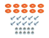 Allstar Performance Countersunk Bolt Kits ALL18684 Body Fasteners, Plastic Kit 1/4 in x 1 in, Orange thumbnail 2