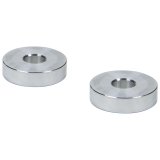 Allstar Performance Hourglass Spacers ALL18810 Spacers, Spacers, Aluminum, Natural, 5/16 in. I.D. X 1 in. O.D. X 1/4 in., Pair thumbnail 2