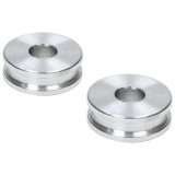 Allstar Performance Hourglass Spacers ALL18832 Spacers, Spacers, Aluminum, Natural, 1/2 in. I.D. X 1 in. O.D. X 1/2 in., Pair thumbnail 2