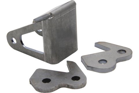 Allstar Performance Wheelie Bar Castor Bracket Kits ALL60500 Replacement Parts, Bracket, Steel, Natural, For 1.625 in. Width x 4 in. Diameter Wheel, Kit thumbnail 1