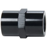 Allstar Performance Coupler Fittings ALL49785 and Adapters, Fittings, Straight, Aluminum, Black Anodized, 1/8 in. NPT Male NPT Ends, Each thumbnail 2