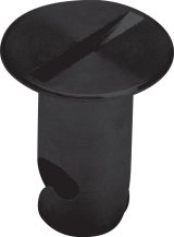 Allstar Performance Flush Head Button Fasteners ALL19271 Quick Fasteners, Fasteners, Slotted Head, Aluminum, Black, 0.44 in. Shank Diameter, 0.55 in. Shank Length, Set of 10 thumbnail 1