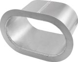 Allstar Performance Exhaust Shields ALL34183 Shield, Aluminum, Natural, Exits 90 degrees To Door, for Dual 3.5 in. Pipes, Each thumbnail 1