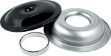 Allstar Performance Aluminum Air Cleaners ALL26099 Filter Assembly, Round, Aluminum, Black, 14 in. Diameter, 7/8 in. Drop Base, 5 1/8 in. Diameter Base, Each thumbnail 1