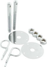 Allstar Performance Hood Pin Kits ALL18514 Pins, Hairpin-Style, 4.000 in. Long, 1/2 in. Diameter, Steel, Chrome Plated, Kit thumbnail 1