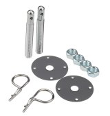 Allstar Performance Hood Pin Kits ALL18514 Pins, Hairpin-Style, 4.000 in. Long, 1/2 in. Diameter, Steel, Chrome Plated, Kit thumbnail 2