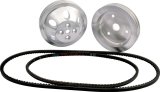 Allstar Performance 1:1 Ratio Pulley Kits ALL31082 Pulleys, V-Belt, Aluminum, Machined, Crankshaft, Water Pump, Chevy, Small Block, Short Water Pump, Kit thumbnail 1