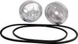 Allstar Performance 1:1 Ratio Pulley Kits ALL31082 Pulleys, V-Belt, Aluminum, Machined, Crankshaft, Water Pump, Chevy, Small Block, Short Water Pump, Kit thumbnail 2