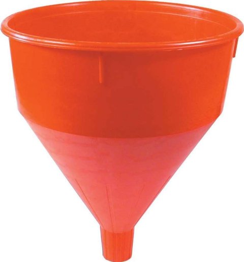 Allstar Performance Funnels ALL40100 Funnel, Plastic, Red, 8.25 in. Diameter, 10.50 in. Length, 6 qt, Brass Screen Filter, Each