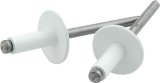 Allstar Performance Large Head Rivets ALL18156 Rivets, Blind Rivets, 3/16 in. Rivet, 9/16 in. Head, Aluminum/Steel, White, Set of 250 thumbnail 2