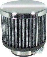 Allstar Performance Valve Cover Breathers ALL36204 Breather, Clamp-On, Round, Steel/Rubber, Chrome/Black, 1 3/8 in. Diameter, Each thumbnail 2