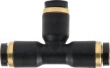 Allstar Performance Brake Fittings ALL48022 Fitting, Tee, Plastic, Black, Push to Connect, Each thumbnail 2