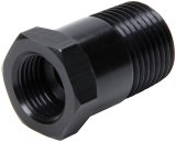 Allstar Performance Temperature Gauge Adapters ALL50204 Adapter, Aluminum, Black Anodized, Male 1/2 in. NPT to Female 5/8 in., Each thumbnail 2