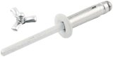 Allstar Performance Tri-Fold Rivets ALL18080 Blind Rivet, Tri-Fold, Aluminum, White, 3/16 in. Diameter, 0.125 to 0.375 in. Range, Set of 250 thumbnail 2