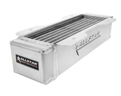Allstar Performance Deck Mount Oil Coolers ALL30146 Fluid Cooler, Cooler, Dual Pass, 4.00 in. x 15.00 in. x 3.50 in., Mount, -10 AN Inlet/Outlet, Each